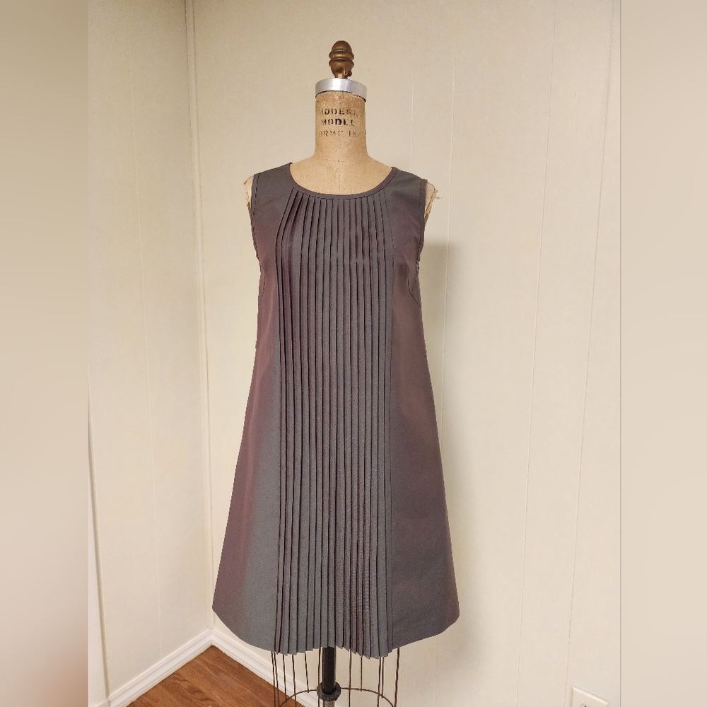 Pleats front dress
